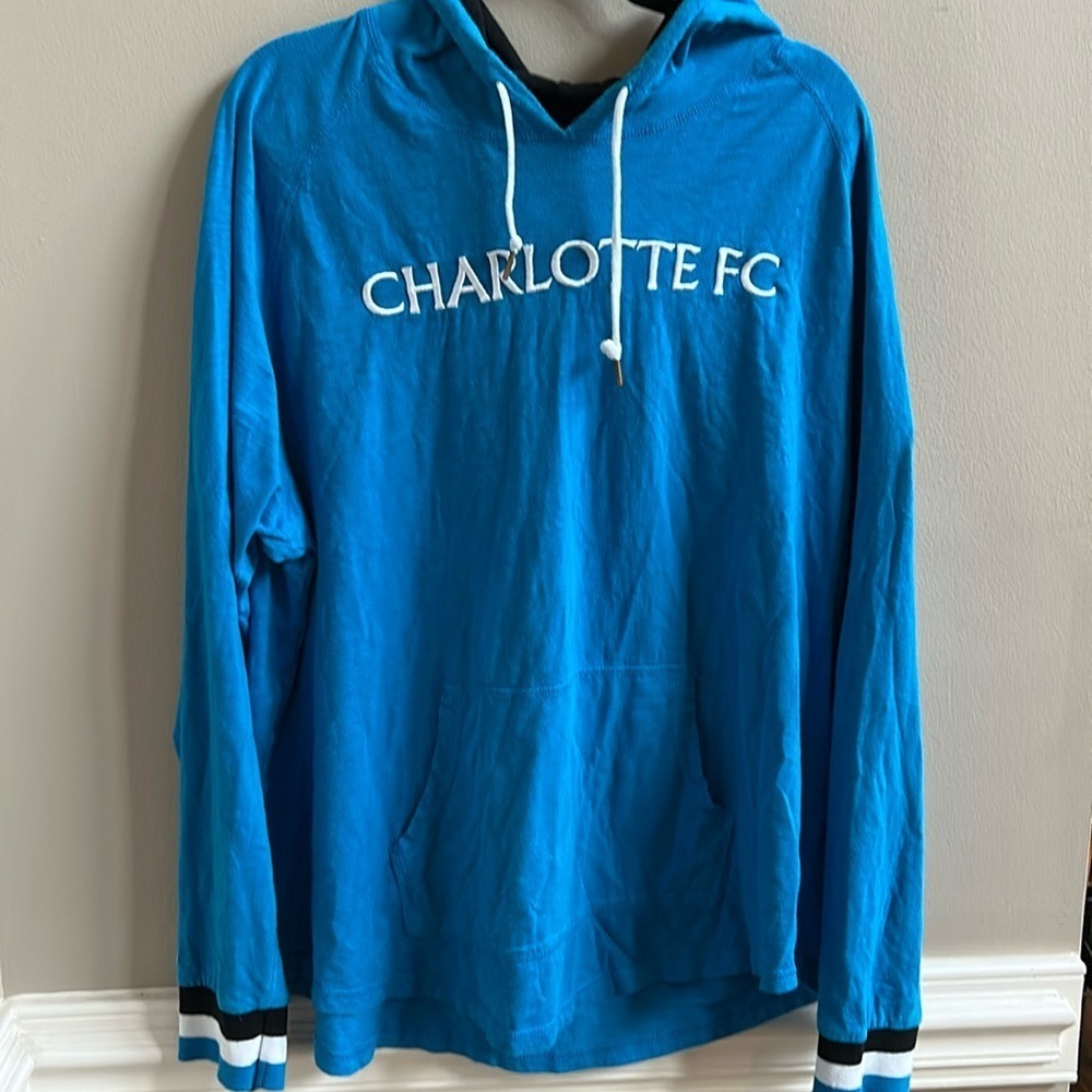Mitchell & Ness Charlotte FC Pullover Hoodie Size 2XL